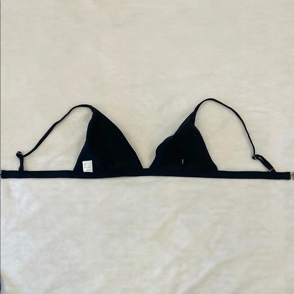 Black Triangle Bikini Top only nwot xl